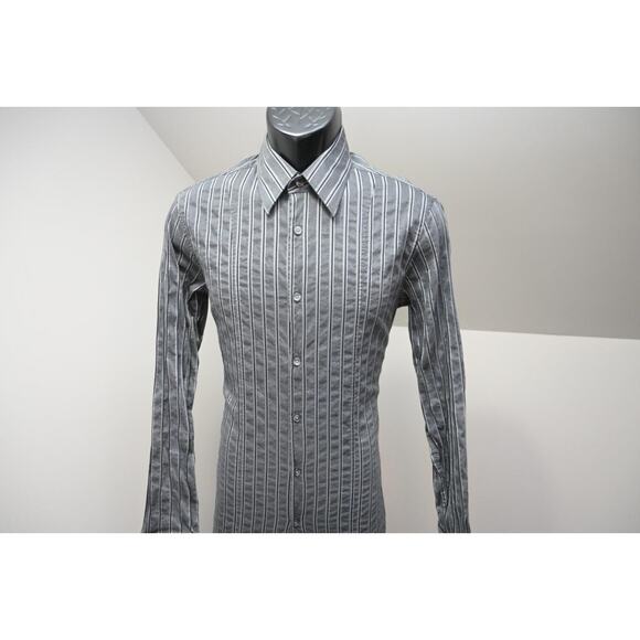 Hugo Boss Dress Shirt Slim Fit Striped Luxury Button Up Mens Sz Medium - Picture 2 of 8